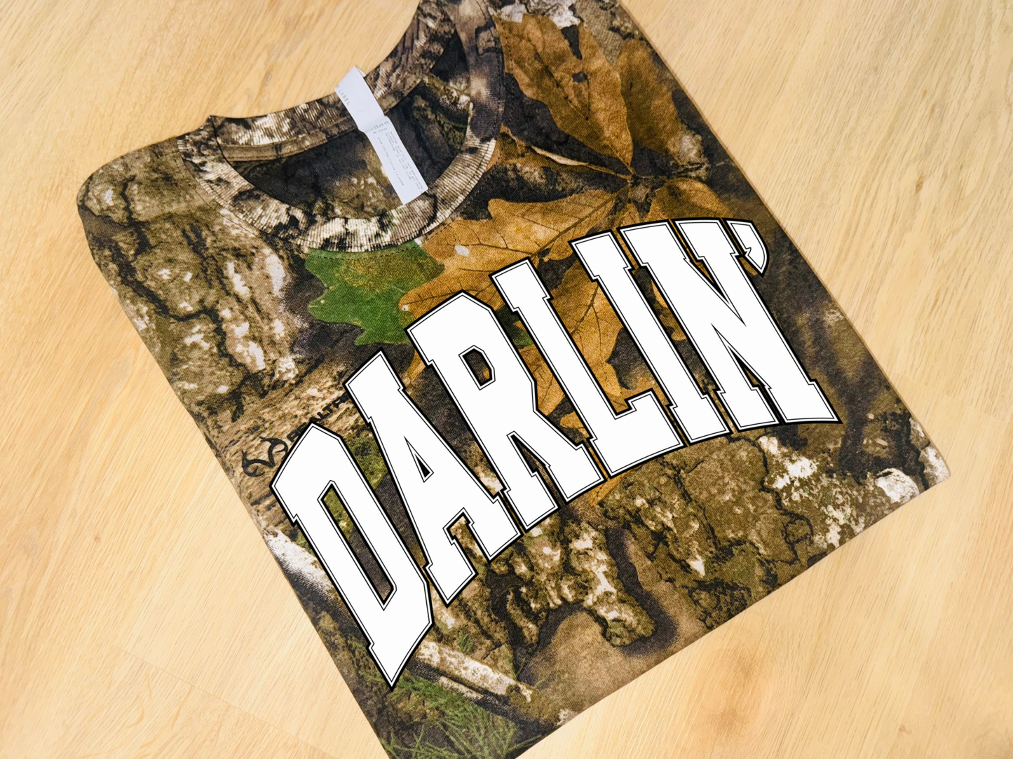 Darlin’ camo tee TAT 3 WEEKS