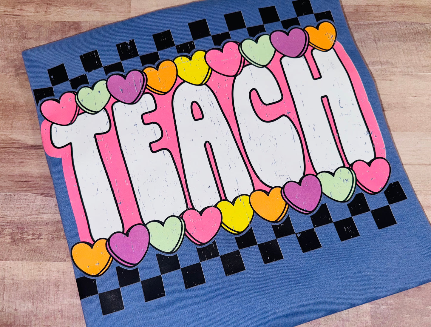 Teach Conversation Heart tee TAT 3 WEEKS