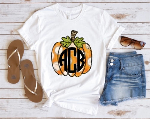 Pumpkin Monogram - TAT 3 WEEKS
