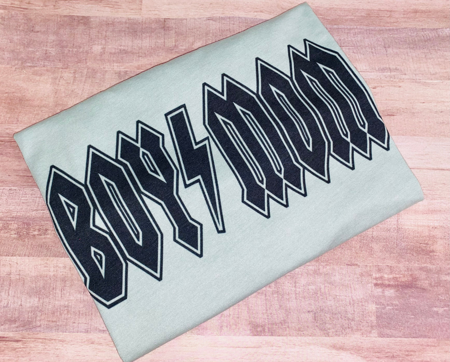 Rocker Boy Mom tee TAT 3 WEEKS