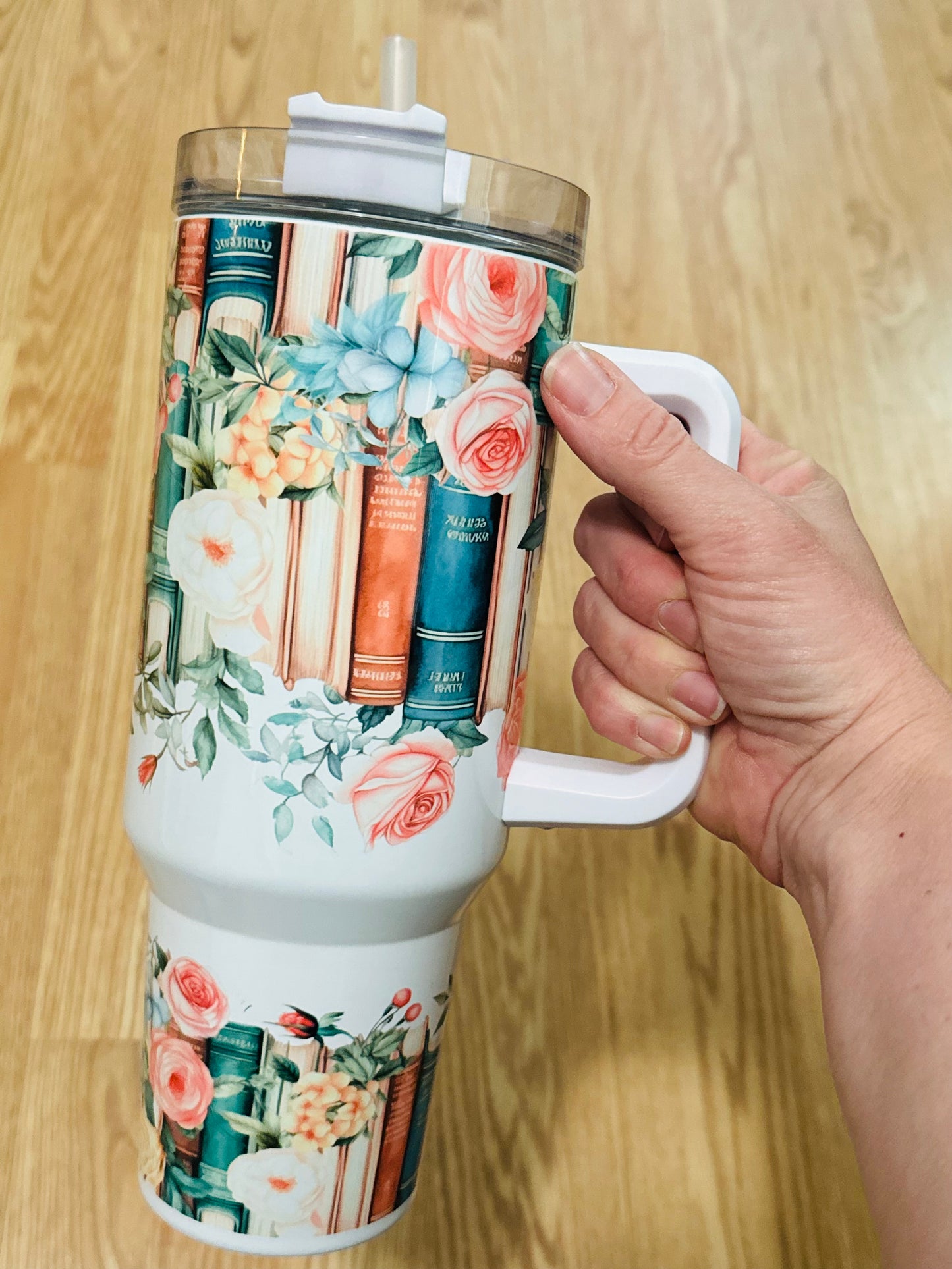 Floral Book Tumbler TAT 3 WEEKS