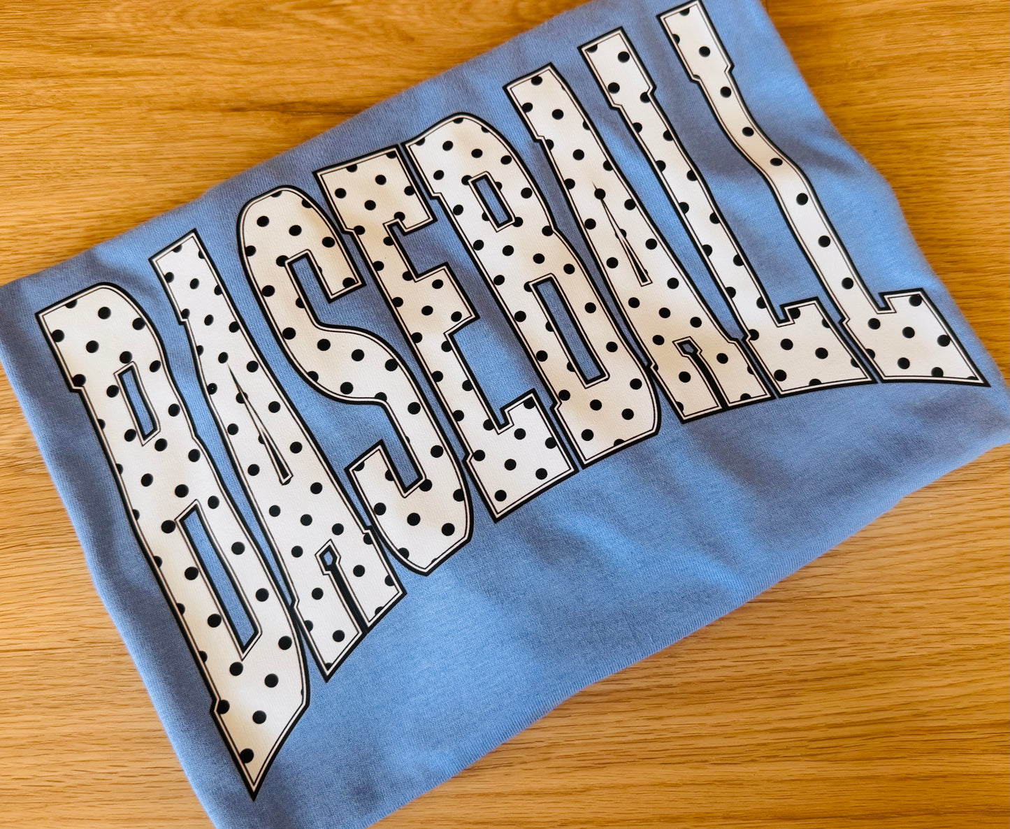 Baseball with dots tee TAT 3 WEEKS