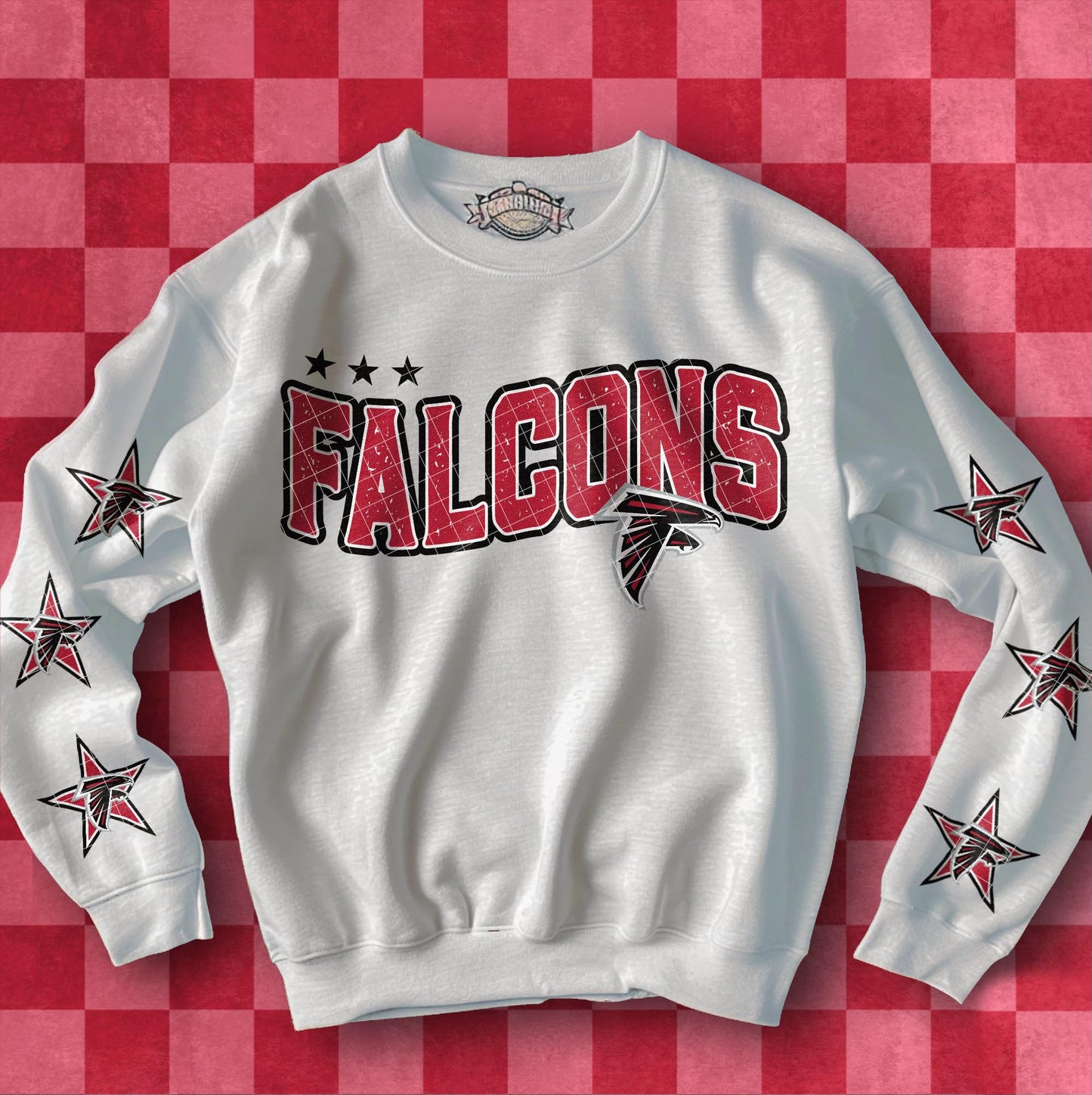 Falcons with star sleeves sweatshirt PREORDER TAT 3 WEEKS