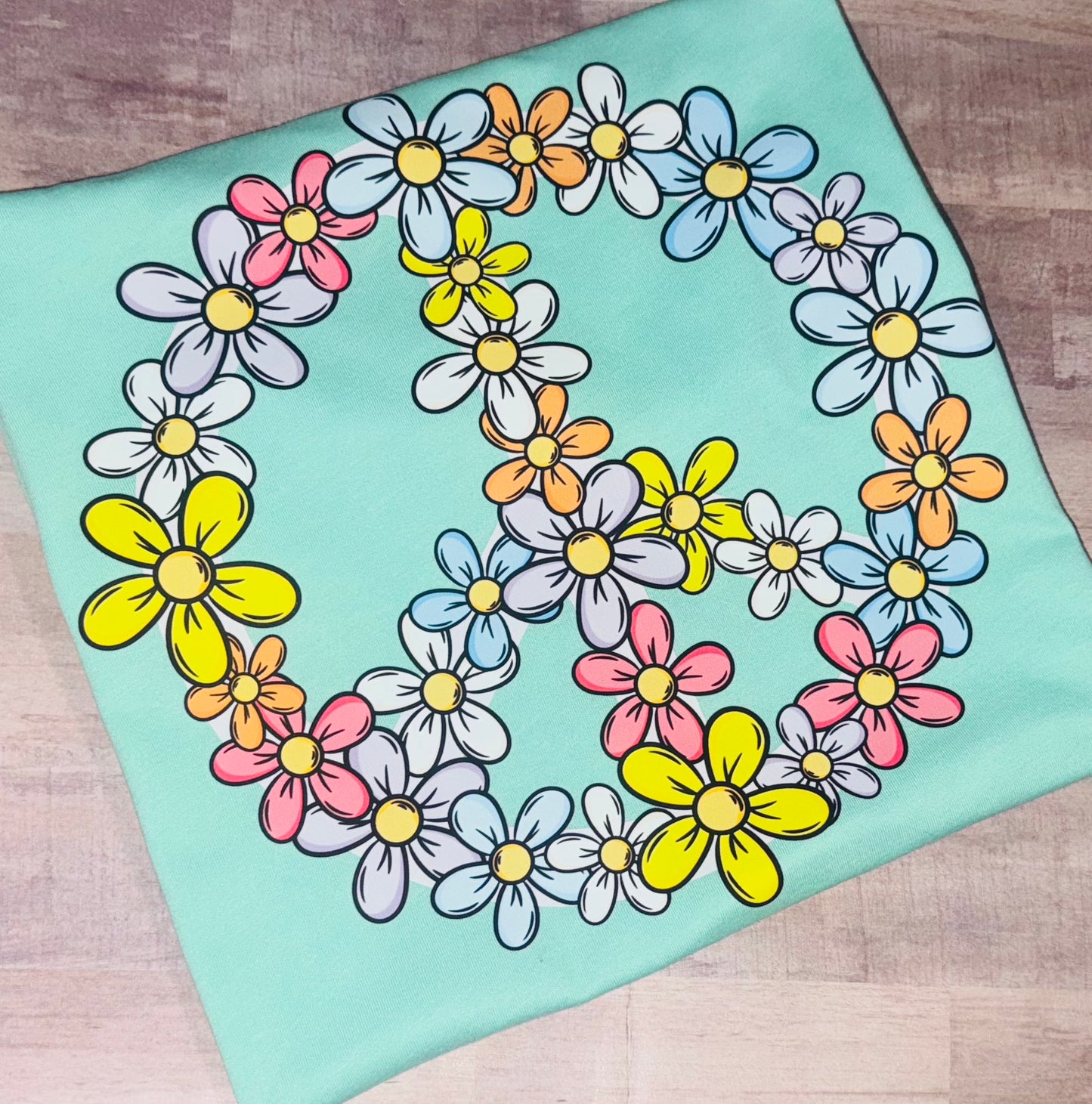 Floral peace tee TAT 3 WEEKS
