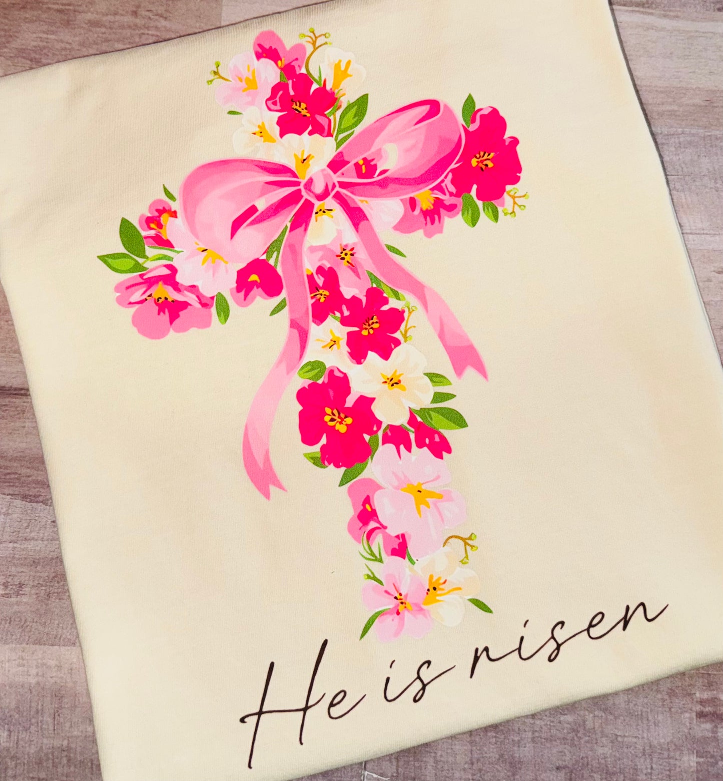 He is risen cross tee TAT 3 WEEKS