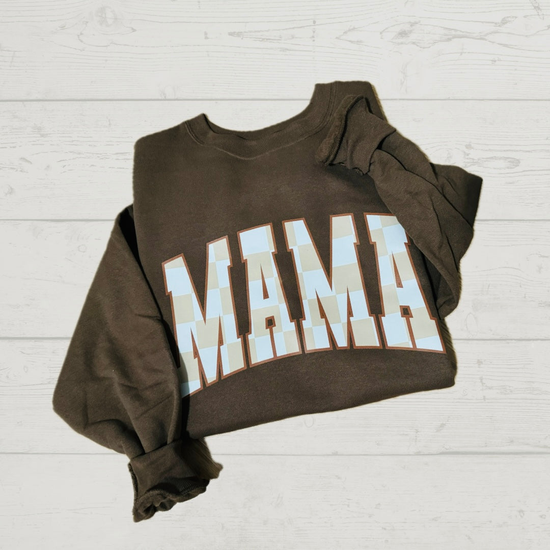 Mama checkered Crewneck