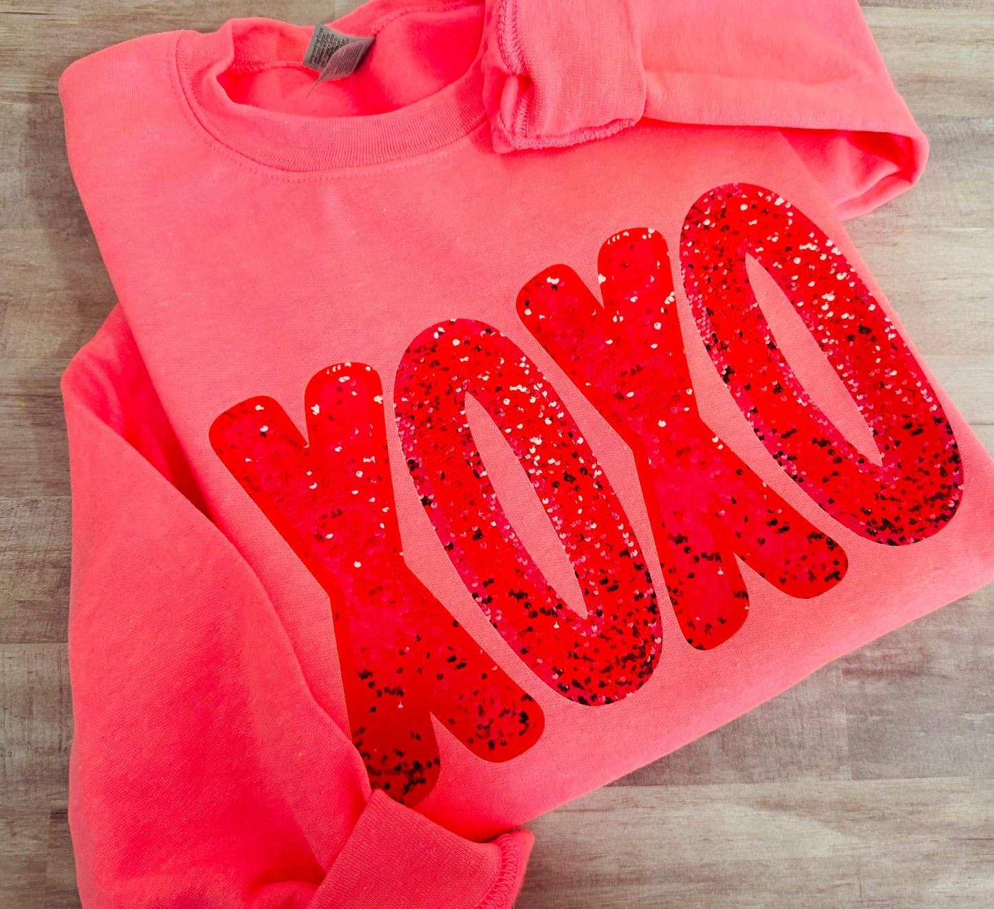 Sparkle XOXO sweatshirt TAT 3 WEEKS