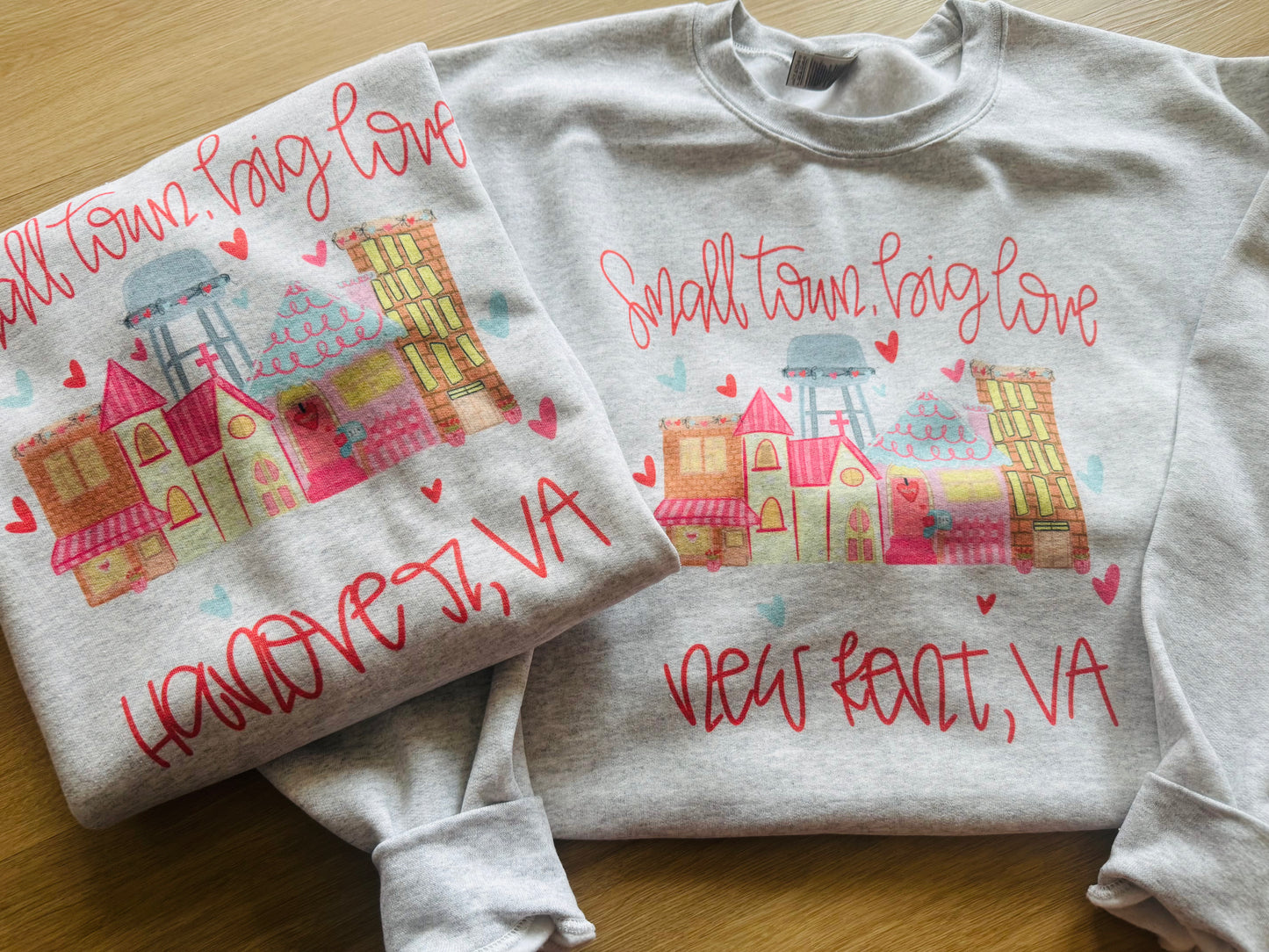 Personalized Small town Crewneck TAT 3 WEEKS