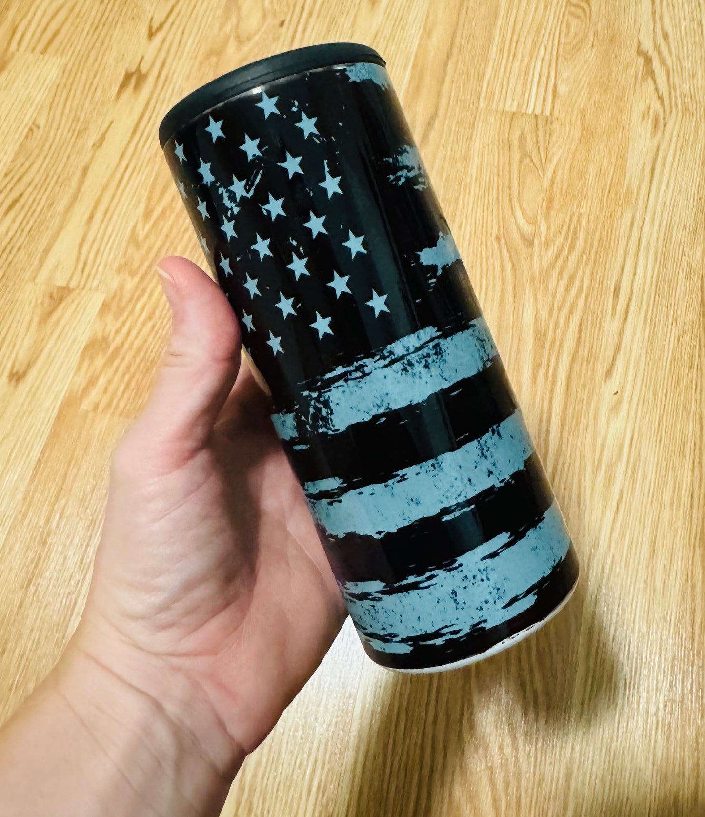 12 oz skinny metal can huggie