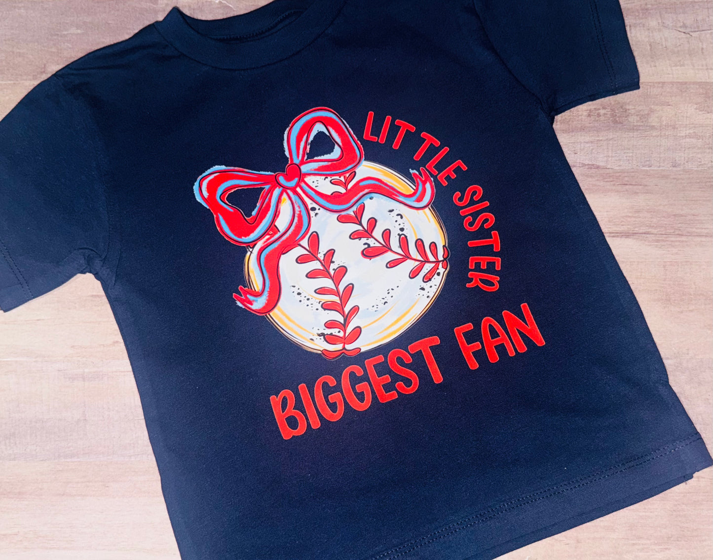 Baseball sister tee KIDS TAT 3 WEEKS