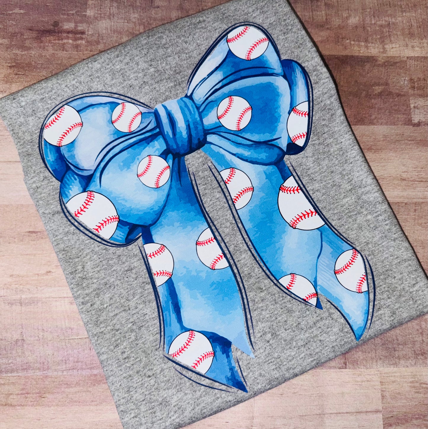 Baseball bow tee TAT 3 WEEKS