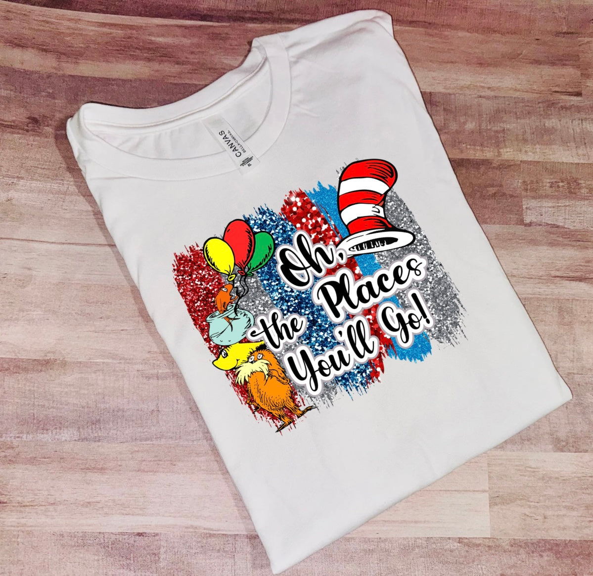 Oh the places you'll go glitter - TAT 3 WEEKS