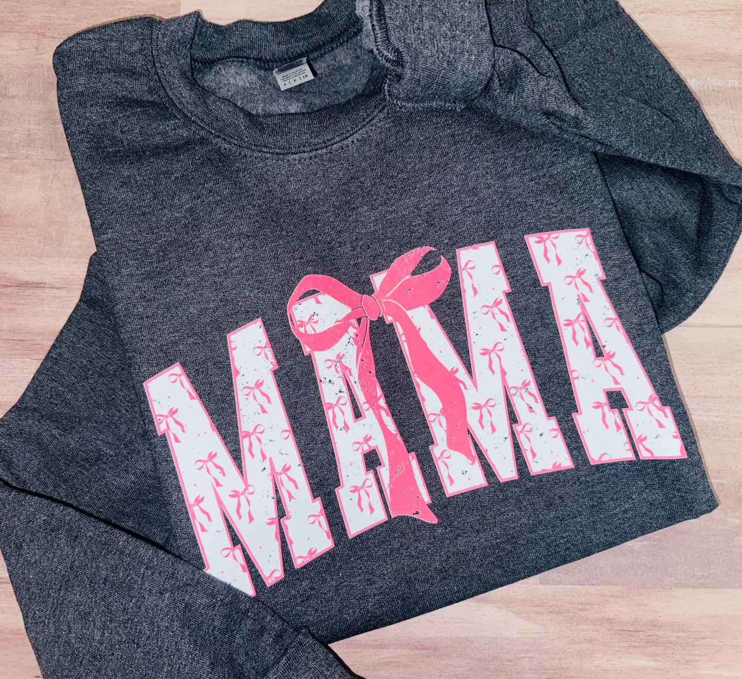 Mama bow sweatshirt TAT 3 WEEKS