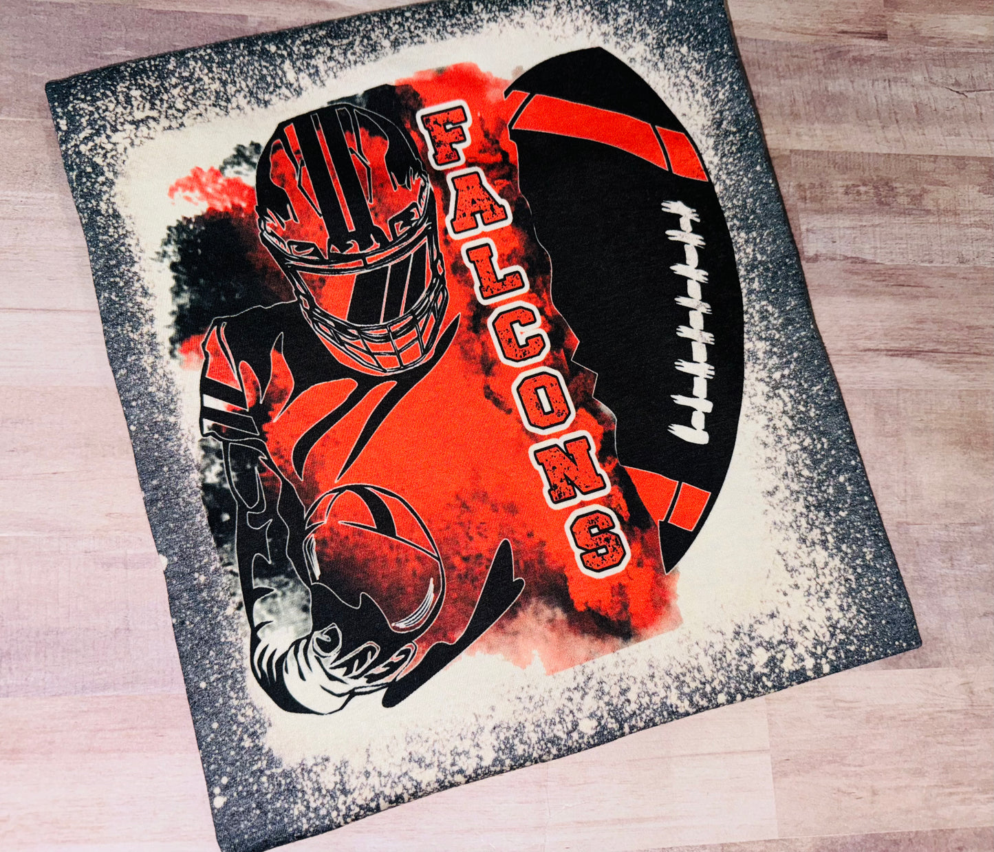 Red and Black Football TAT 3 WEEKS