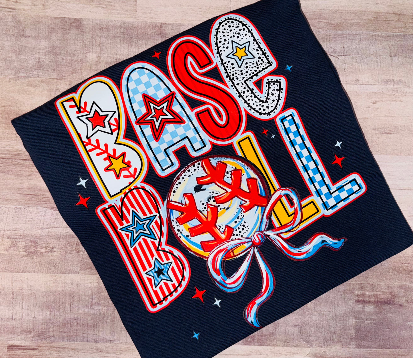 Baseball bow tee TAT 3 WEEKS