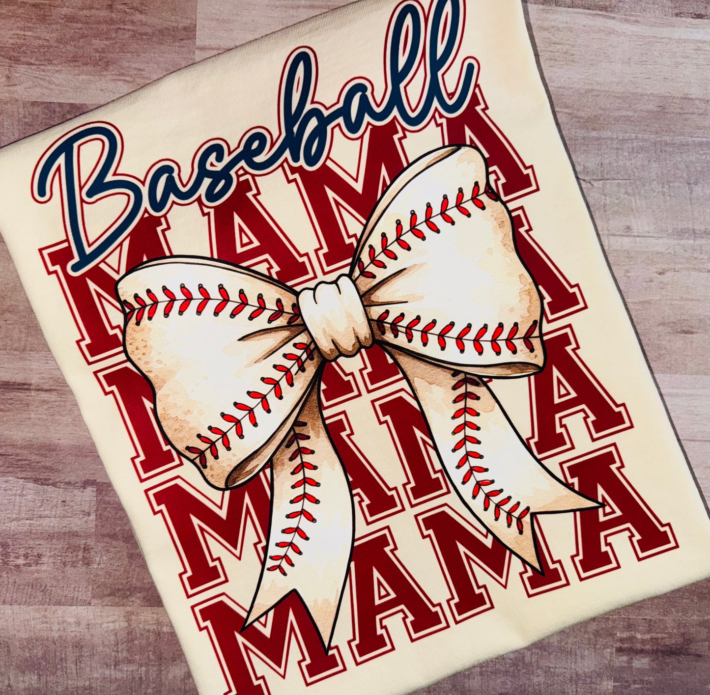 Baseball Mama tee TAT 3 WEEKS