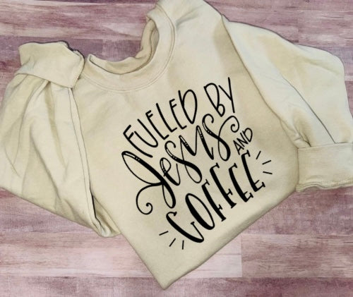 Fueled by coffee and Jesus ADULT TAT 3 WEEKS