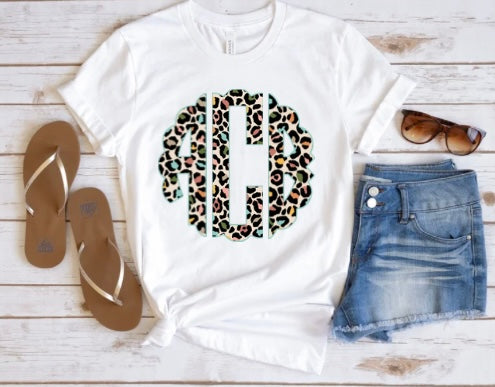 Fall Boho Leopard Monogram - TAT 3 WEEKS