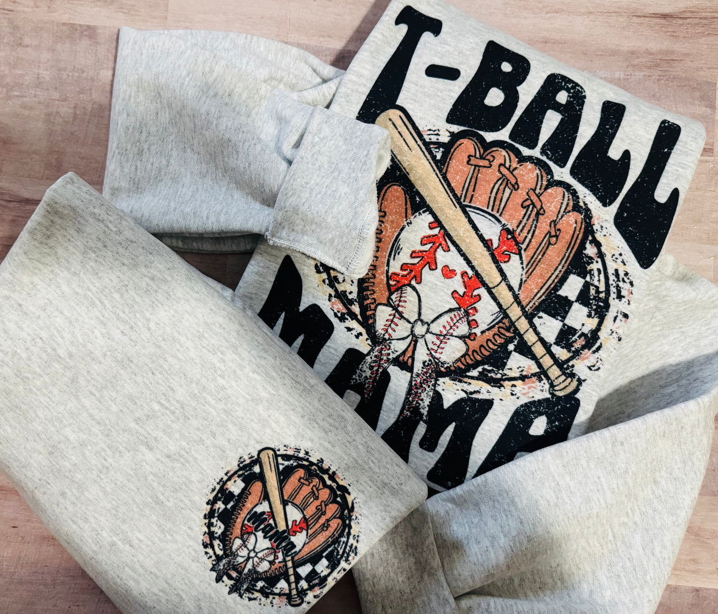 T-Ball Mama with front pocket sweatshirt TAT 3 WEEKS