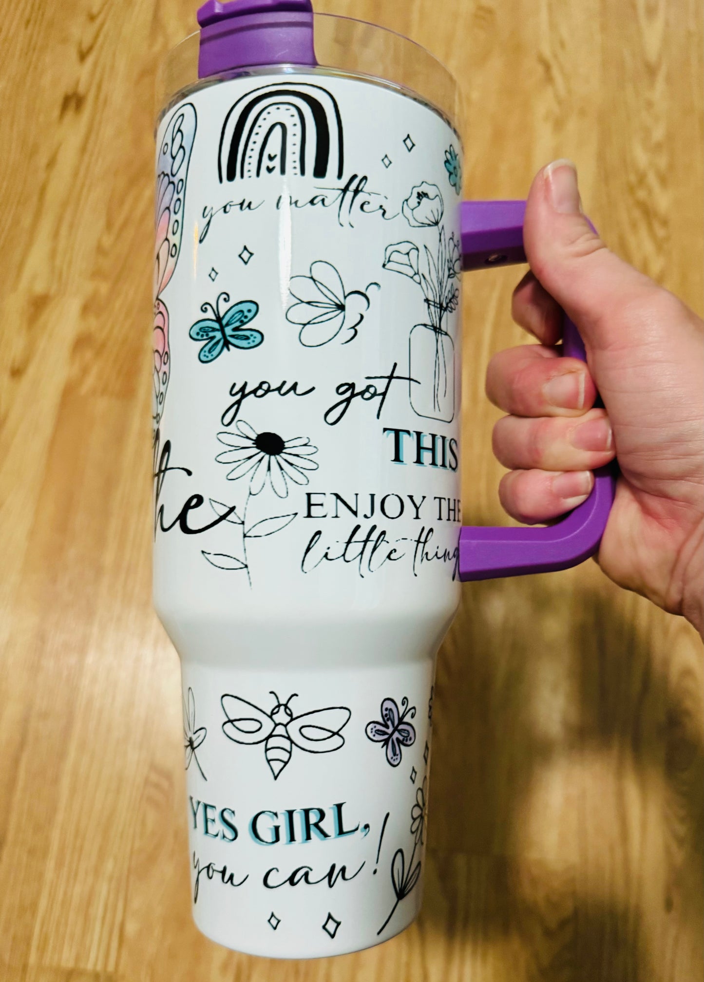 Just Breathe Tumbler TAT 3 WEEKS
