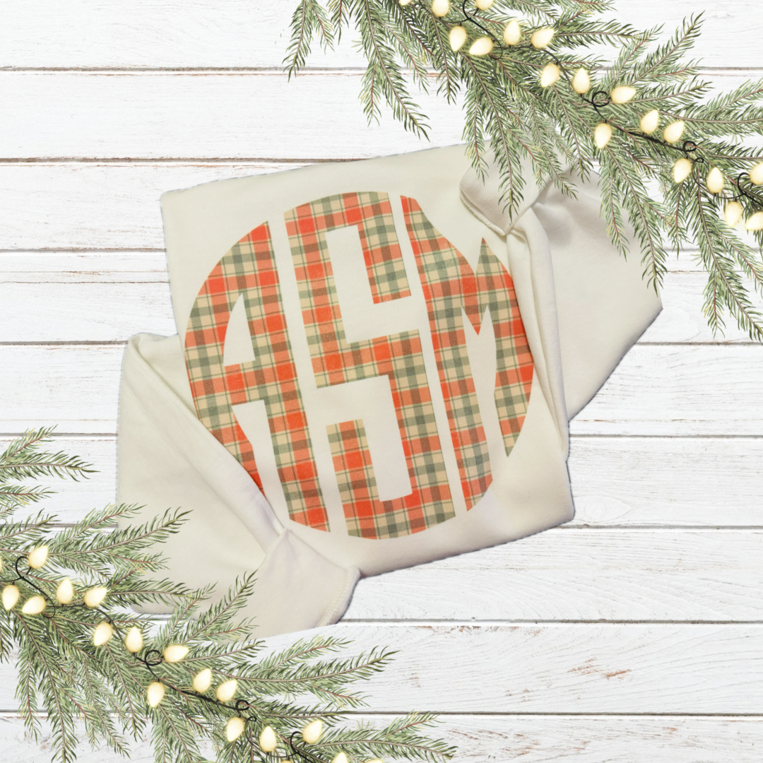Plaid Monogram - TAT 3 WEEKS