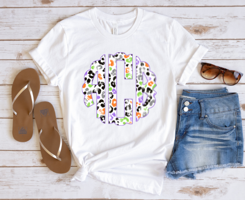 Halloween Leopard Monogram - TAT 3 WEEKS
