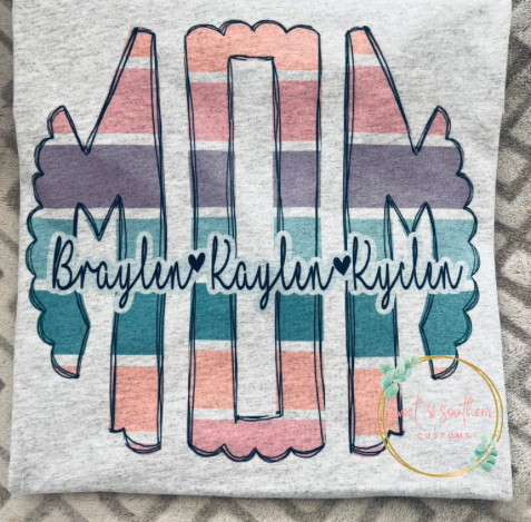 Personalized Mom Shirt TAT 3 WEEKS