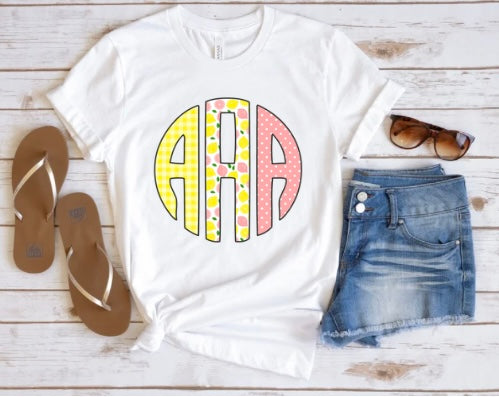 Pink Lemonade Monogram - TAT 3 WEEKS