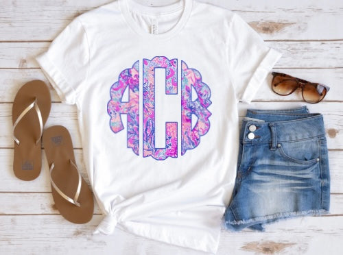 Preppy Fuchsia Monogram - TAT 3 WEEKS