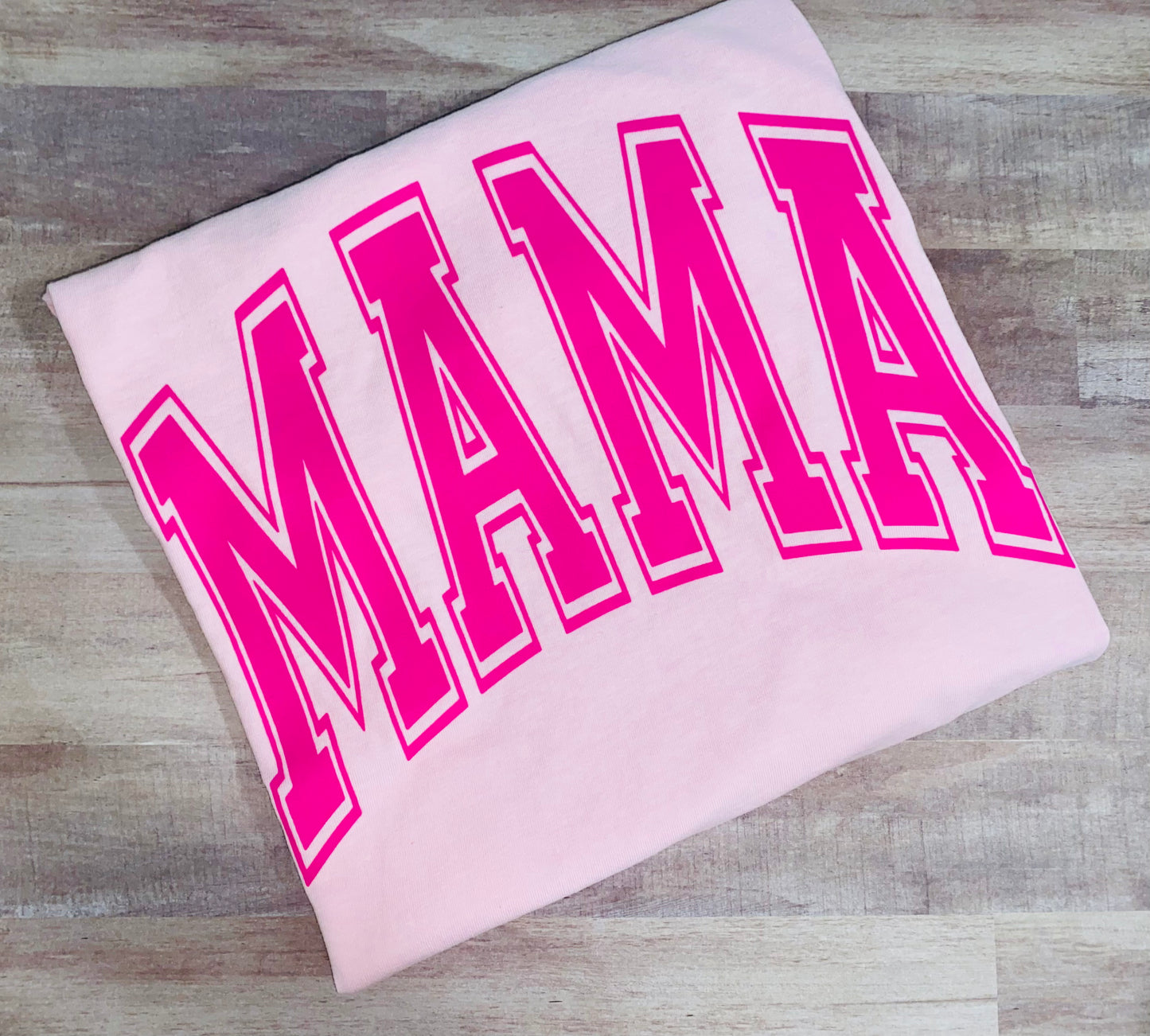 Mama varsity pink