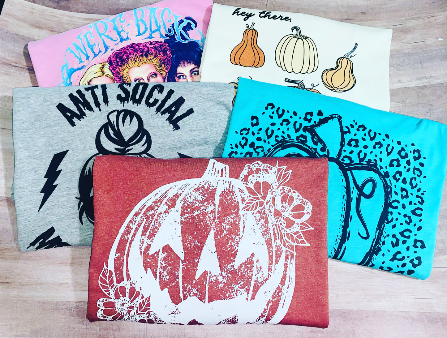 Fall/Halloween tee bundle