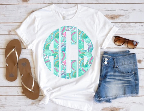 Seashell Monogram - TAT 3 WEEKS