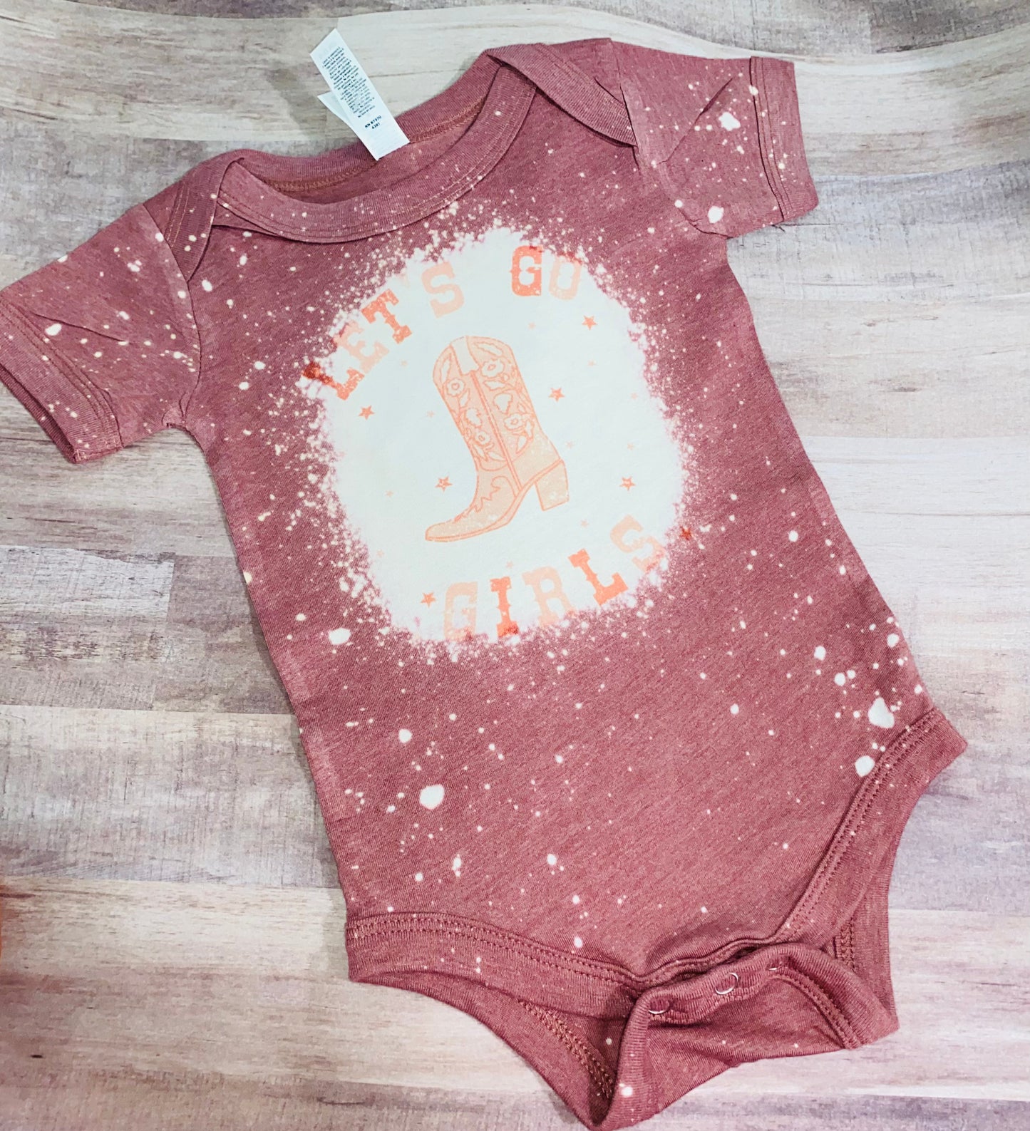 Bleached LGG onesie/shirt TAT 3 WEEKS