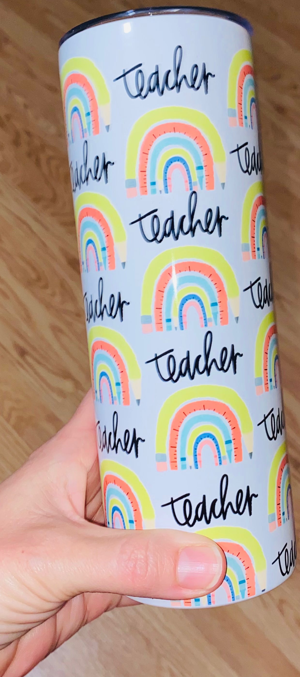 Teacher Rainbow Tumbler