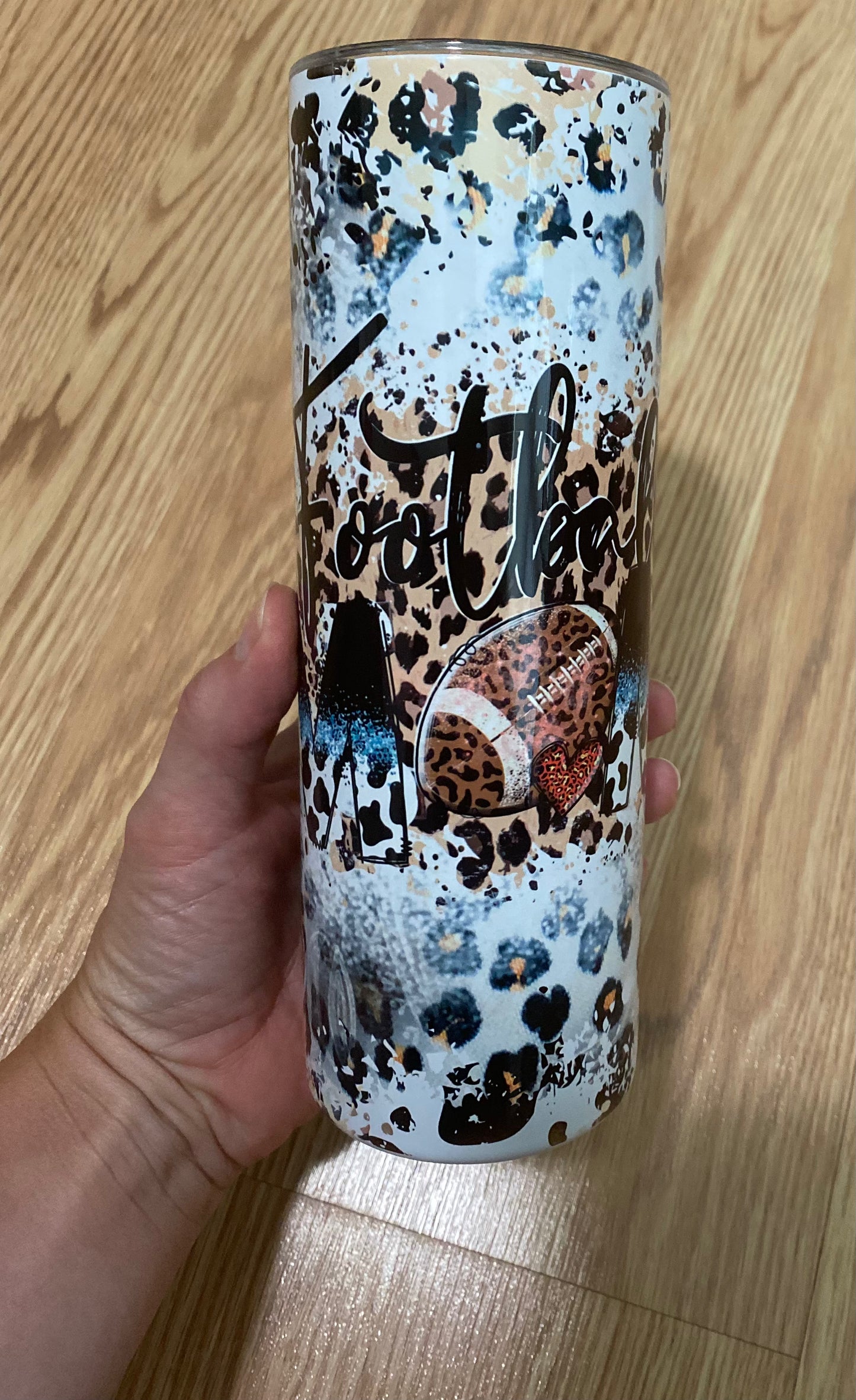Leopard Football MOM Tumbler