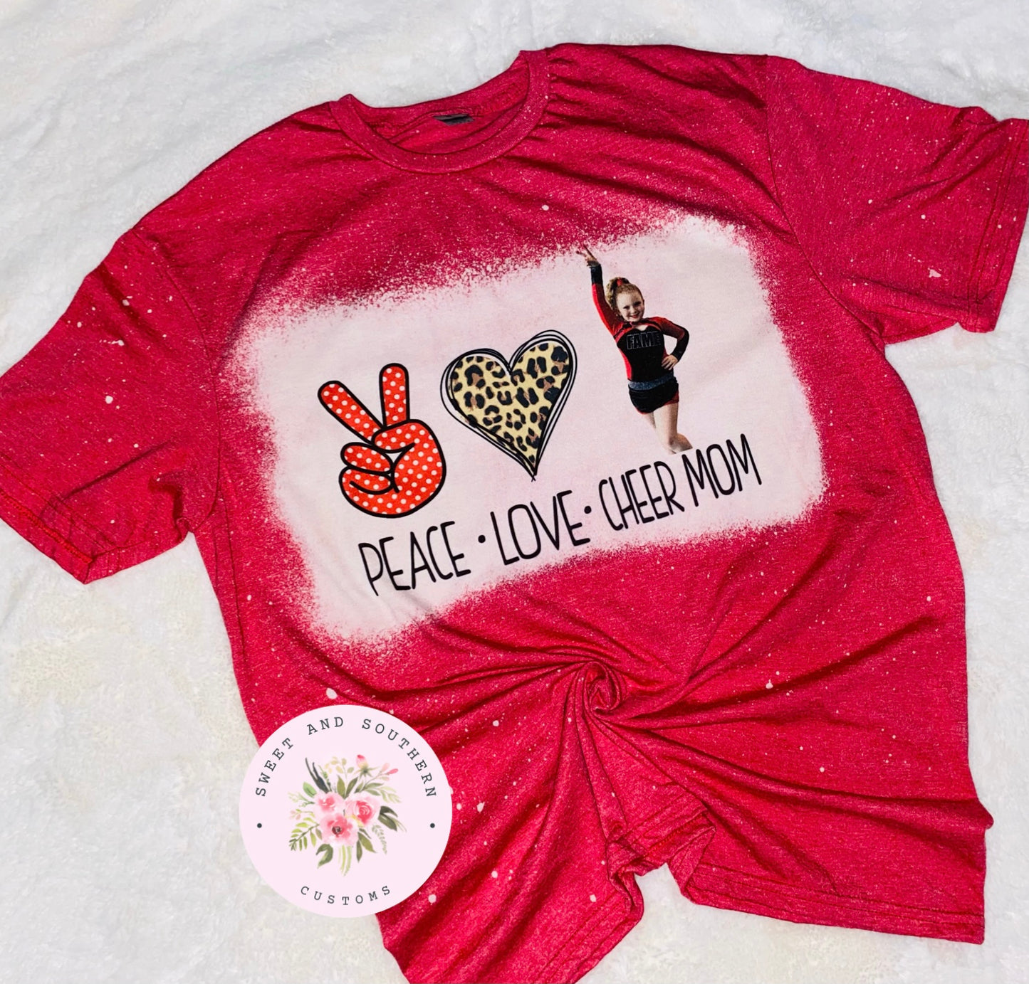 Bleached Custom Sports Mom Tee