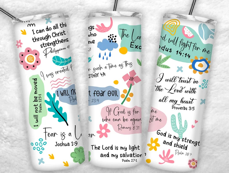 Bible verses Tumbler TAT 3 WEEKS