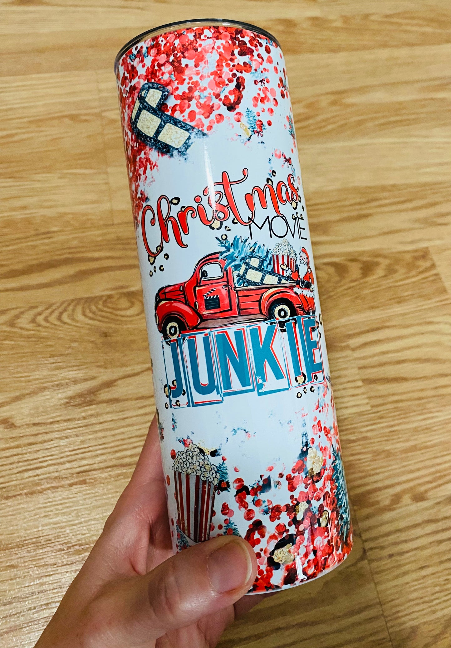 Christmas Movie Junkie Tumbler