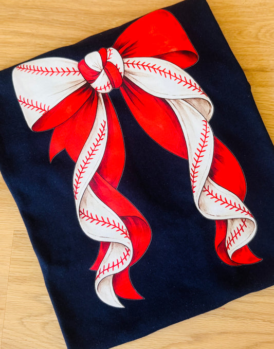 Baseball bow tee TAT 3 WEEKS