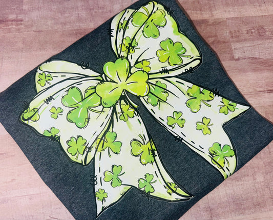 Shamrock bow tee TAT 3 WEEKS