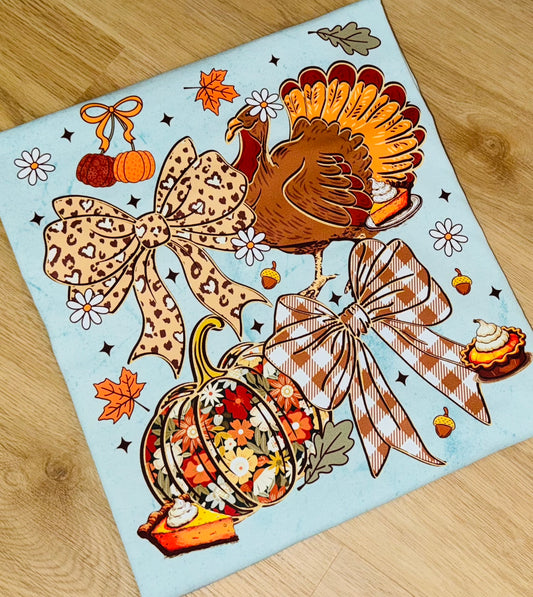 Turkey Bow tee TAT 3 WEEKS