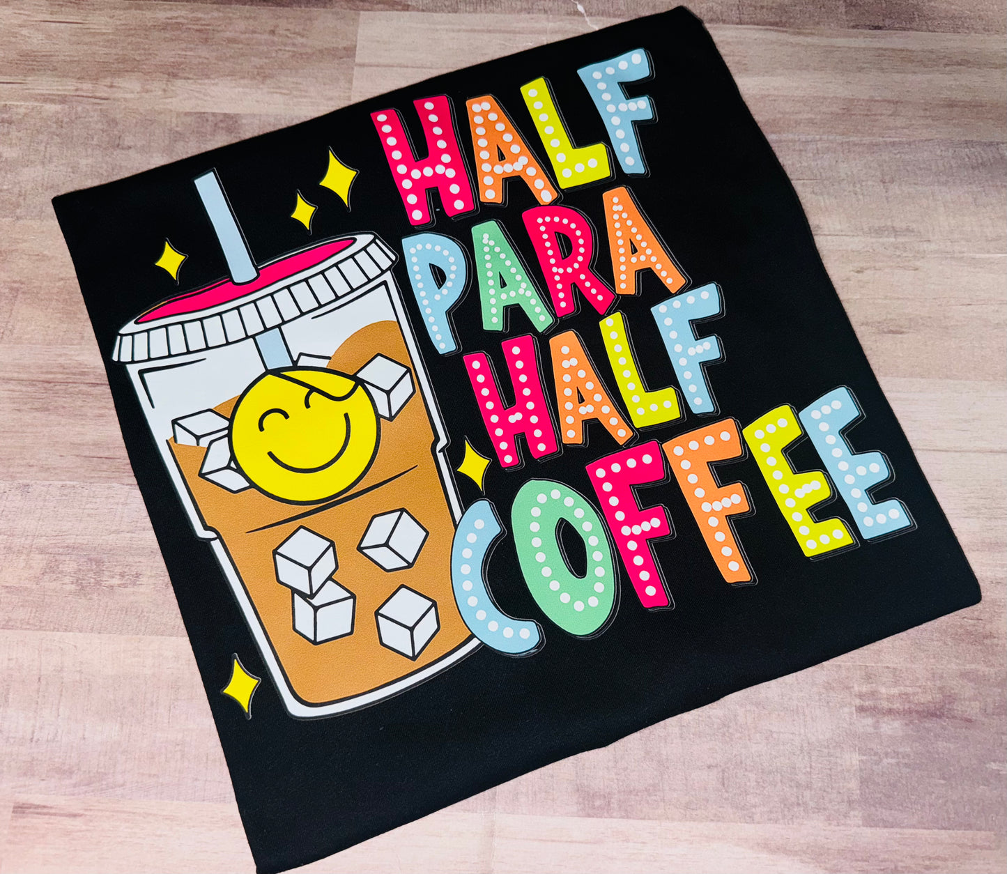 Half Para Half Coffee tee TAT 3 WEEKS