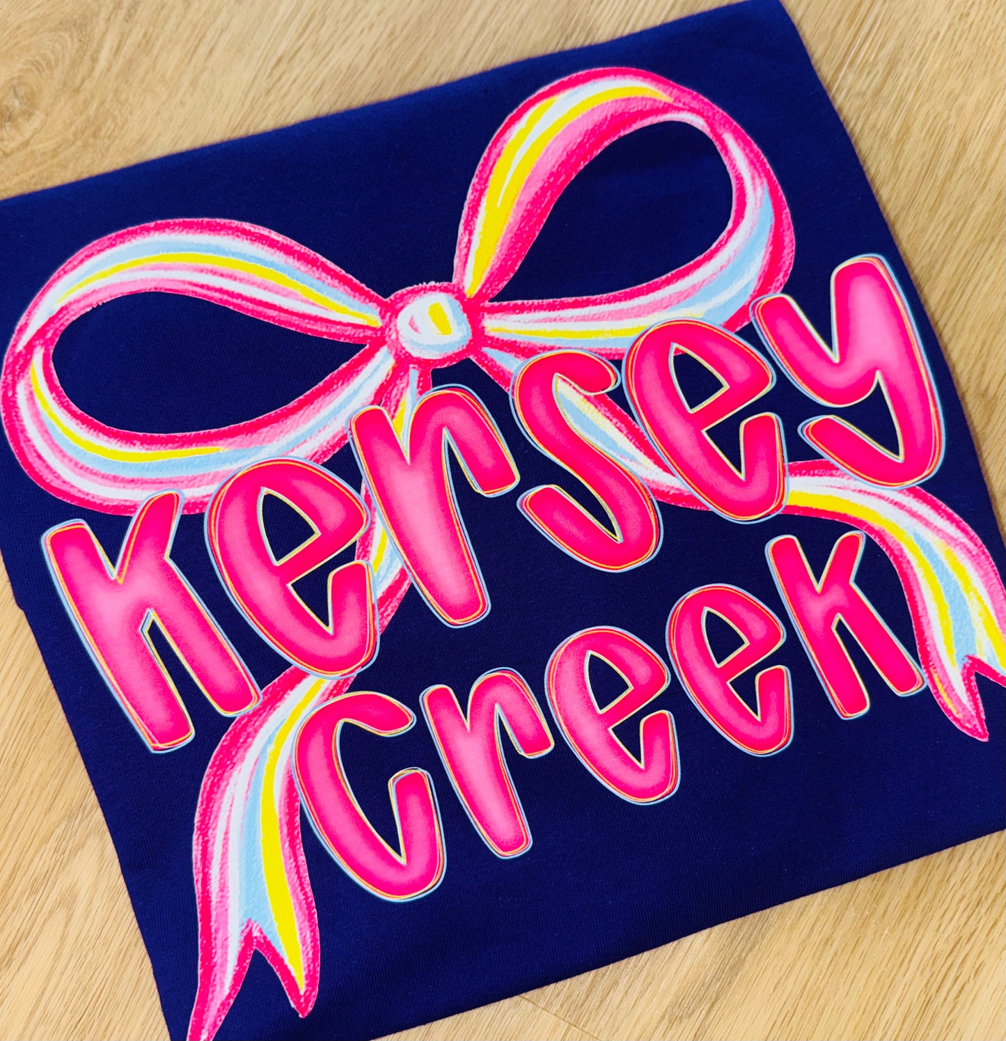 Create your own personalized Pastel Bow tee TAT 3 WEEKS