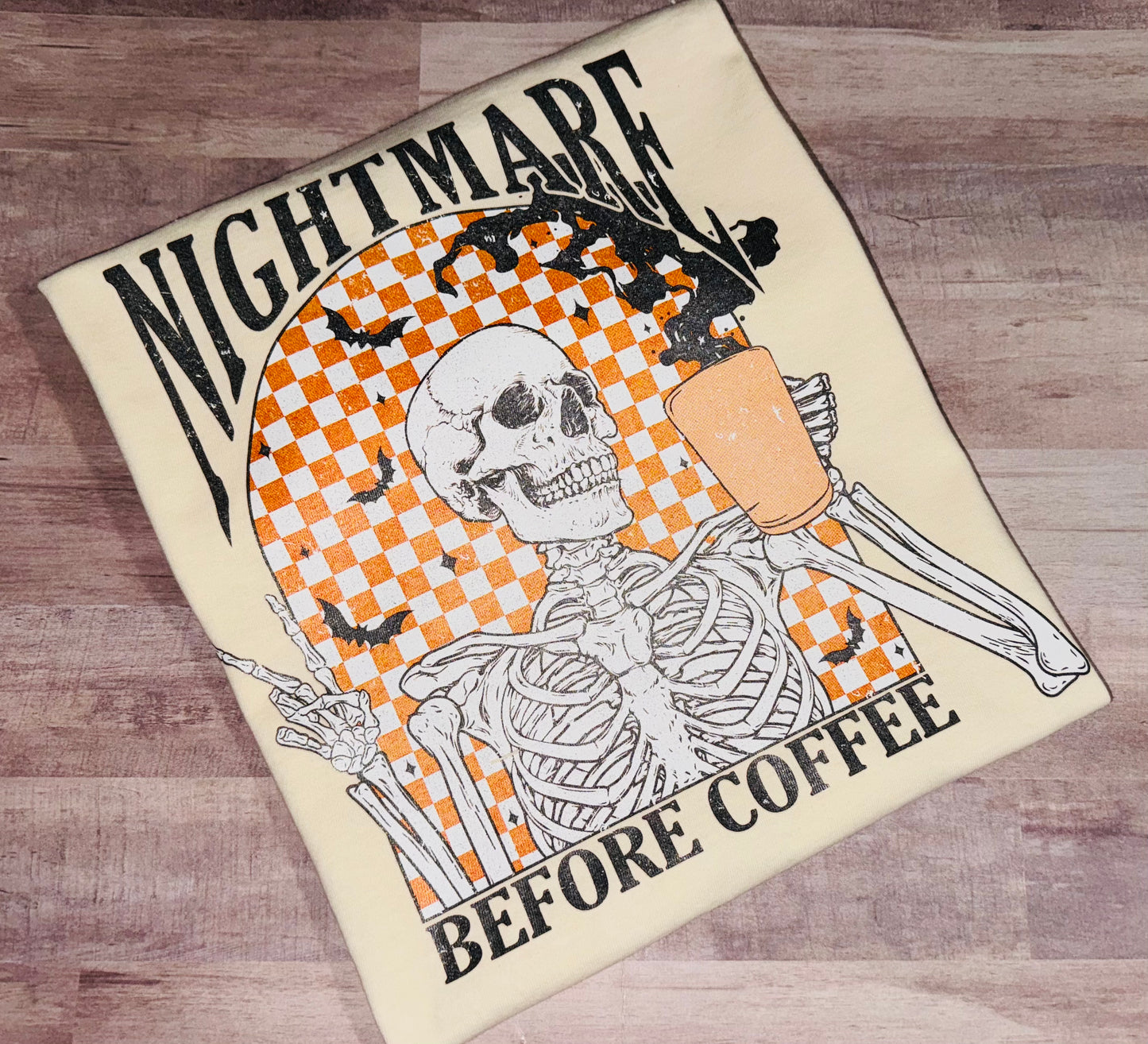 Nightmare before coffee tee TAT 3 WEEKS