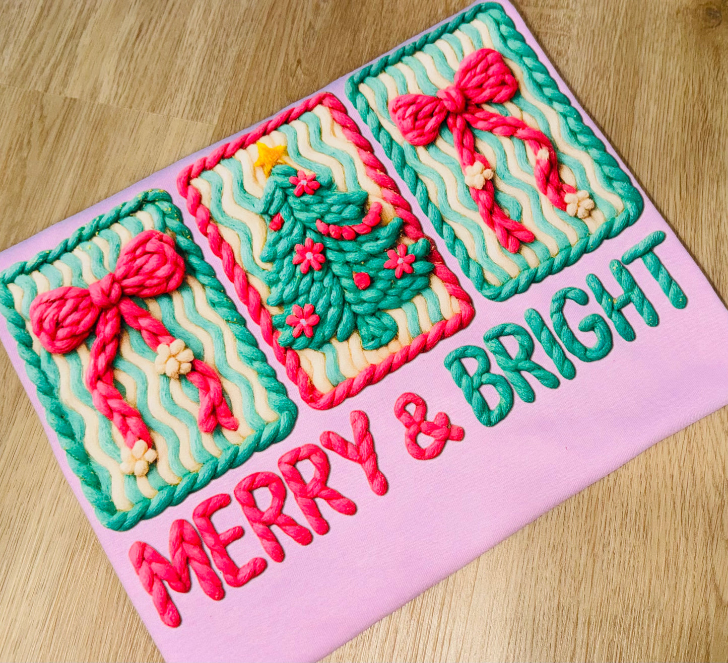 Merry and Bright tee TAT 3 WEEKS