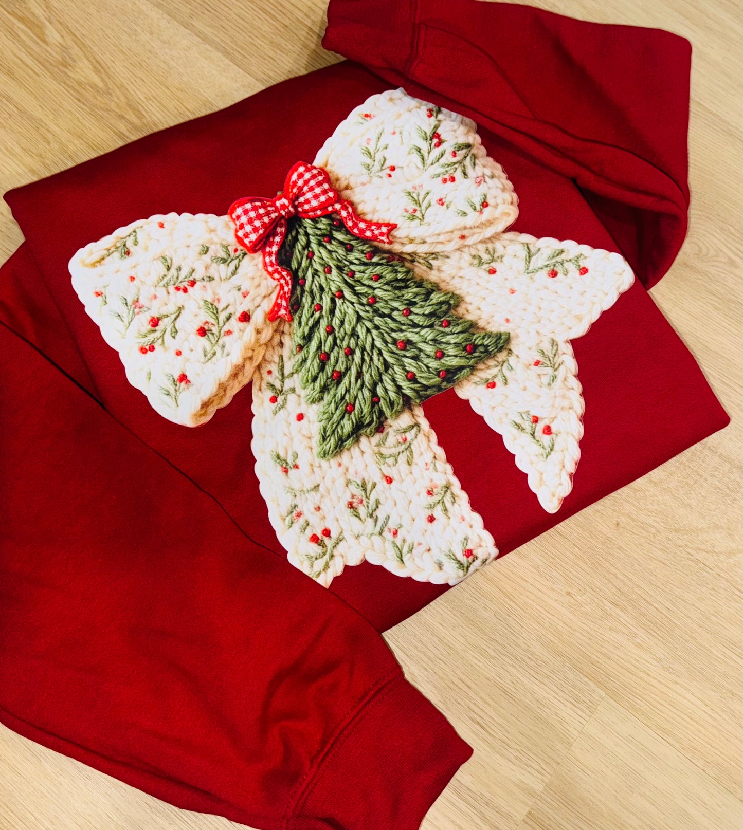 Christmas Bow Crewneck TAT 3 WEEKS