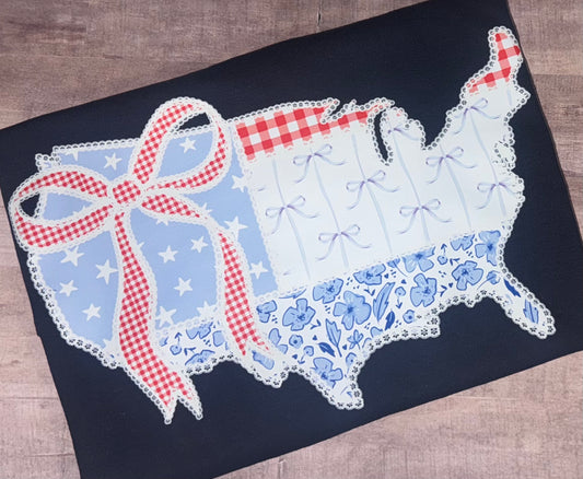 Bow USA Flag tee TAT 3 WEEKS