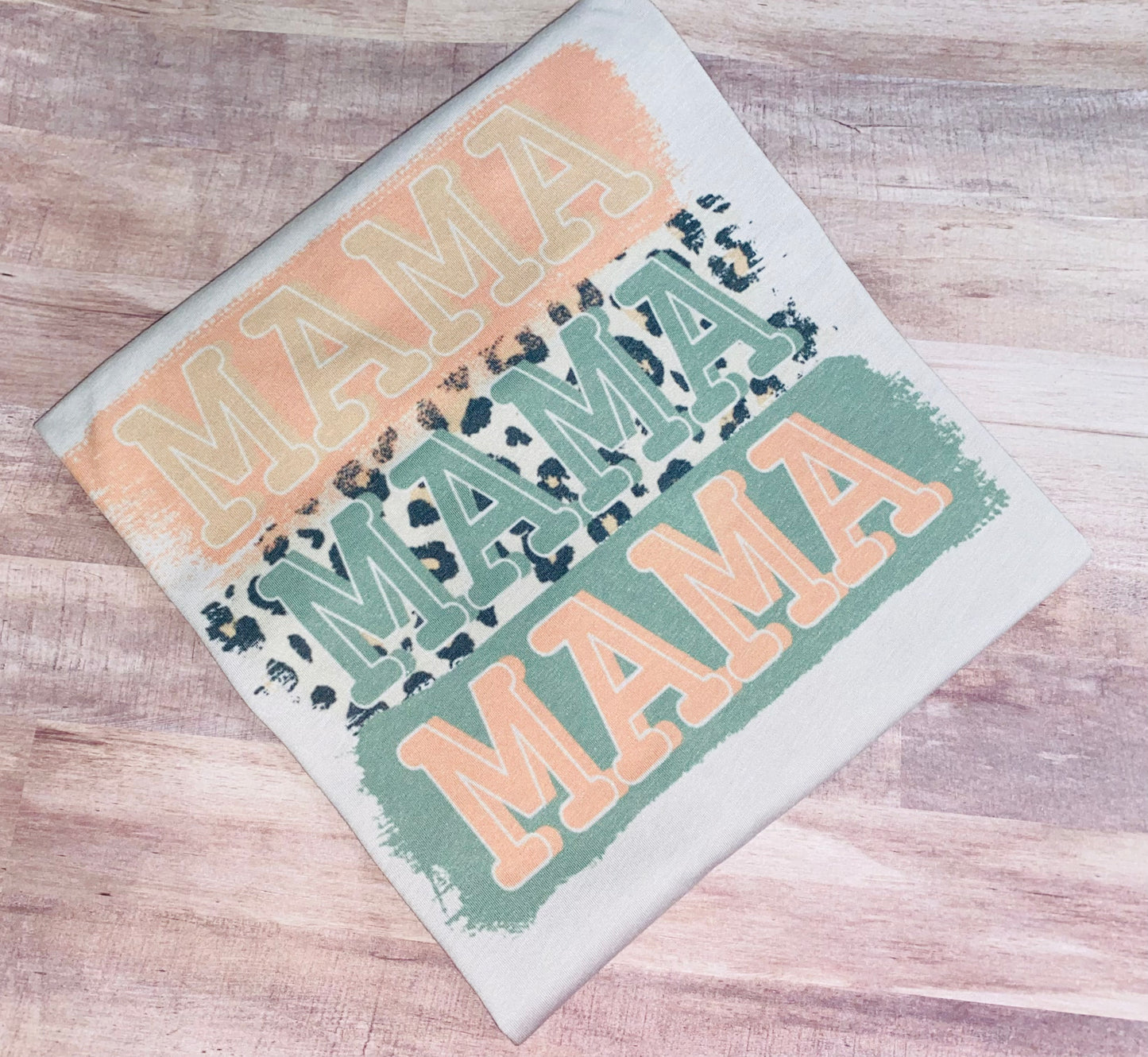 Stacked Mama Leopard tee TAT 3 WEEKS