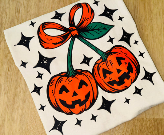 Pumpkin Cherries tee TAT 3 WEEKS