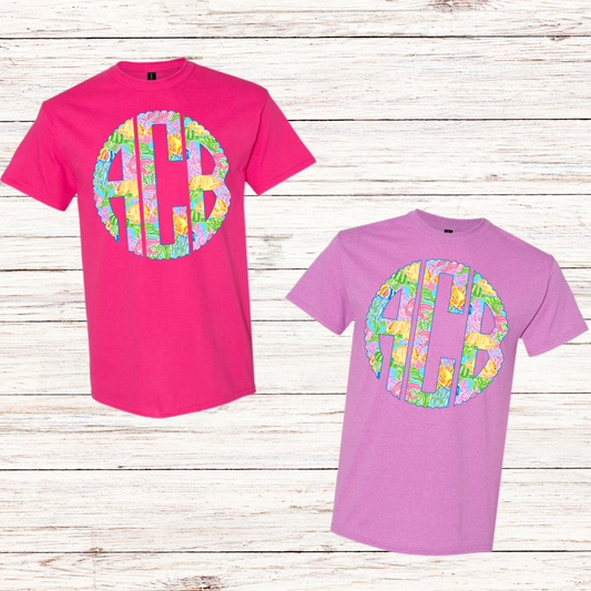 Fish Monogram tee TAT 3 WEEKS